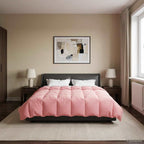 Duvet Invernale Trapuntato Rosa 220 x 240 cm Microfibra