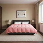 Duvet Invernale Trapuntato Rosa 220 x 260 cm Microfibra