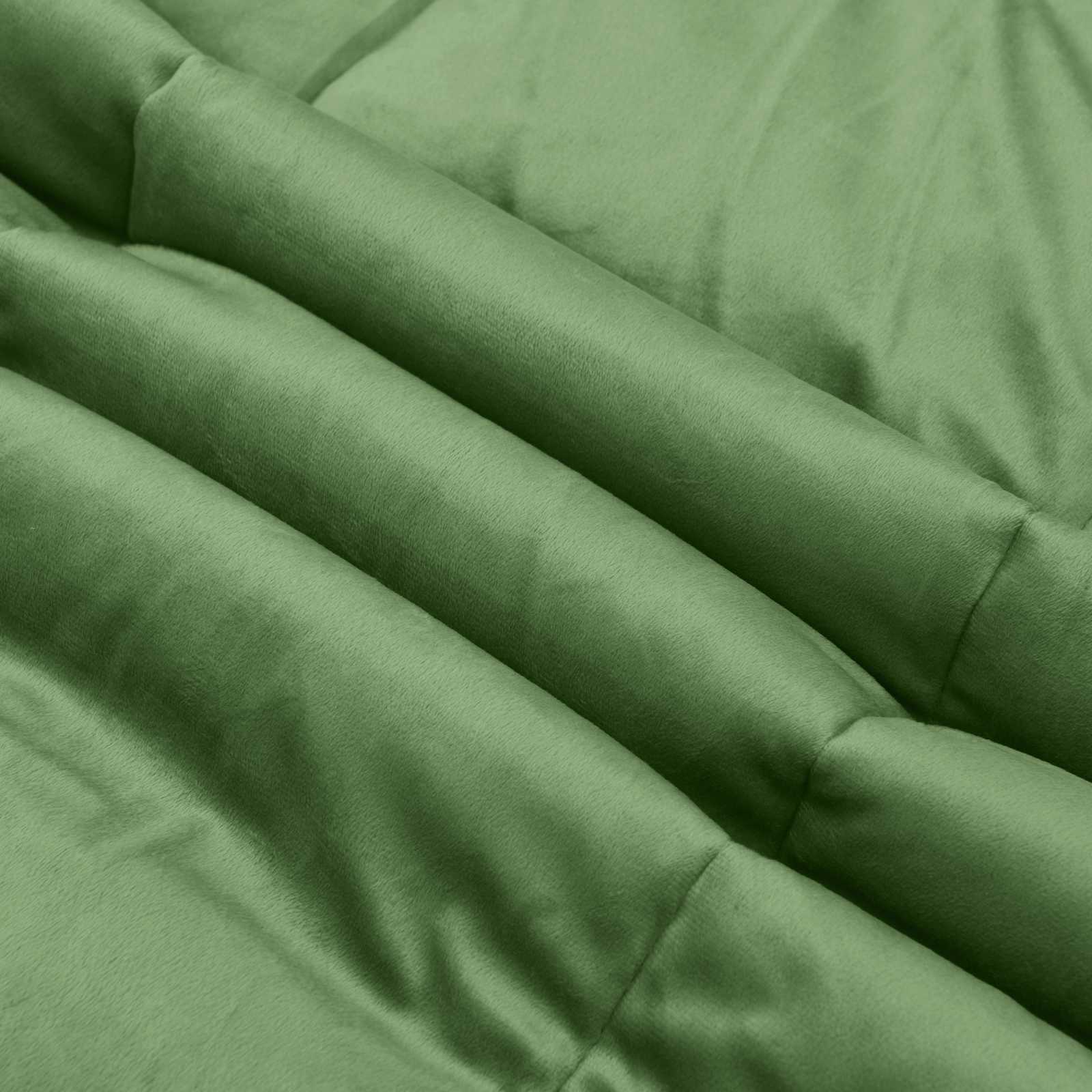 Duvet Invernale Trapuntato Verde 155 x 200 cm Microfibra