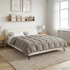 Duvet Invernale Trapuntato Verde 200 x 220 cm Microfibra