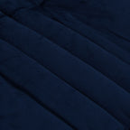 Duvet Invernale Trapuntato Blu Scuro 200 x 240 cm Microfibra