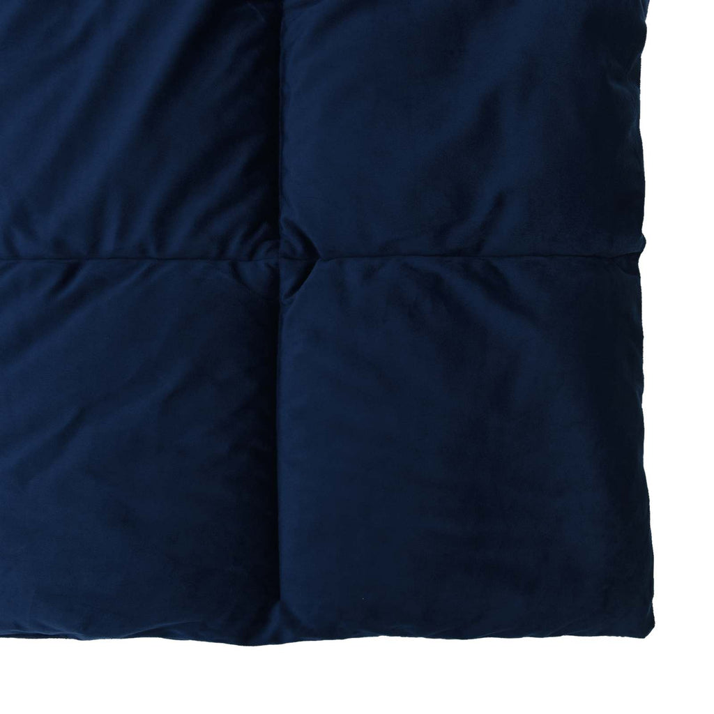 Duvet Invernale Trapuntato Blu Scuro 135 x 220 cm Microfibra