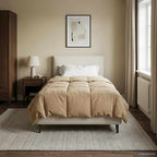 Duvet Invernale Trapuntato Blu Scuro 140 x 220 cm Microfibra