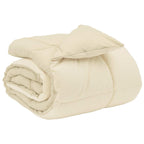 Duvet Invernale Trapuntato Crema 135 x 200 cm Microfibra