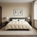 Duvet Invernale Trapuntato Crema 200 x 200 cm Microfibra