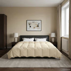 Duvet Invernale Trapuntato Crema 200 x 240 cm Microfibra