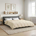 Duvet Invernale Trapuntato Crema 200 x 220 cm Microfibra