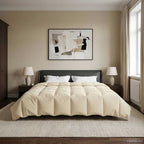 Duvet Invernale Trapuntato Crema 200 x 220 cm Microfibra
