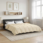 Duvet Invernale Trapuntato Crema 240 x 260 cm Microfibra