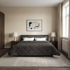 Duvet Estivo Antracite 200 x 200 cm Microfibra e Fleece Teddy