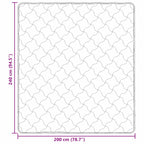 Duvet Estivo Antracite 200 x 240 cm Microfibra e Fleece Teddy