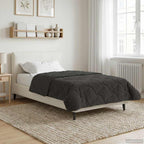 Duvet Estivo Antracite 140 x 220 cm Microfibra e Fleece Teddy