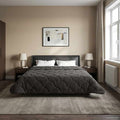 Duvet Estivo Antracite 220 x 240 cm Microfibra e Fleece Teddy