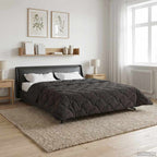 Duvet Estivo Antracite 220 x 260 cm Microfibra e Fleece Teddy