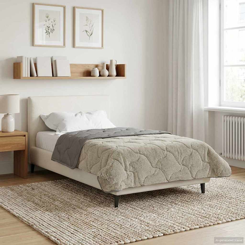 Duvet Estivo Trapuntato Grigio chiaro 135 x 200 cm