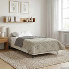 Duvet Estivo Trapuntato Grigio chiaro 135 x 200 cm