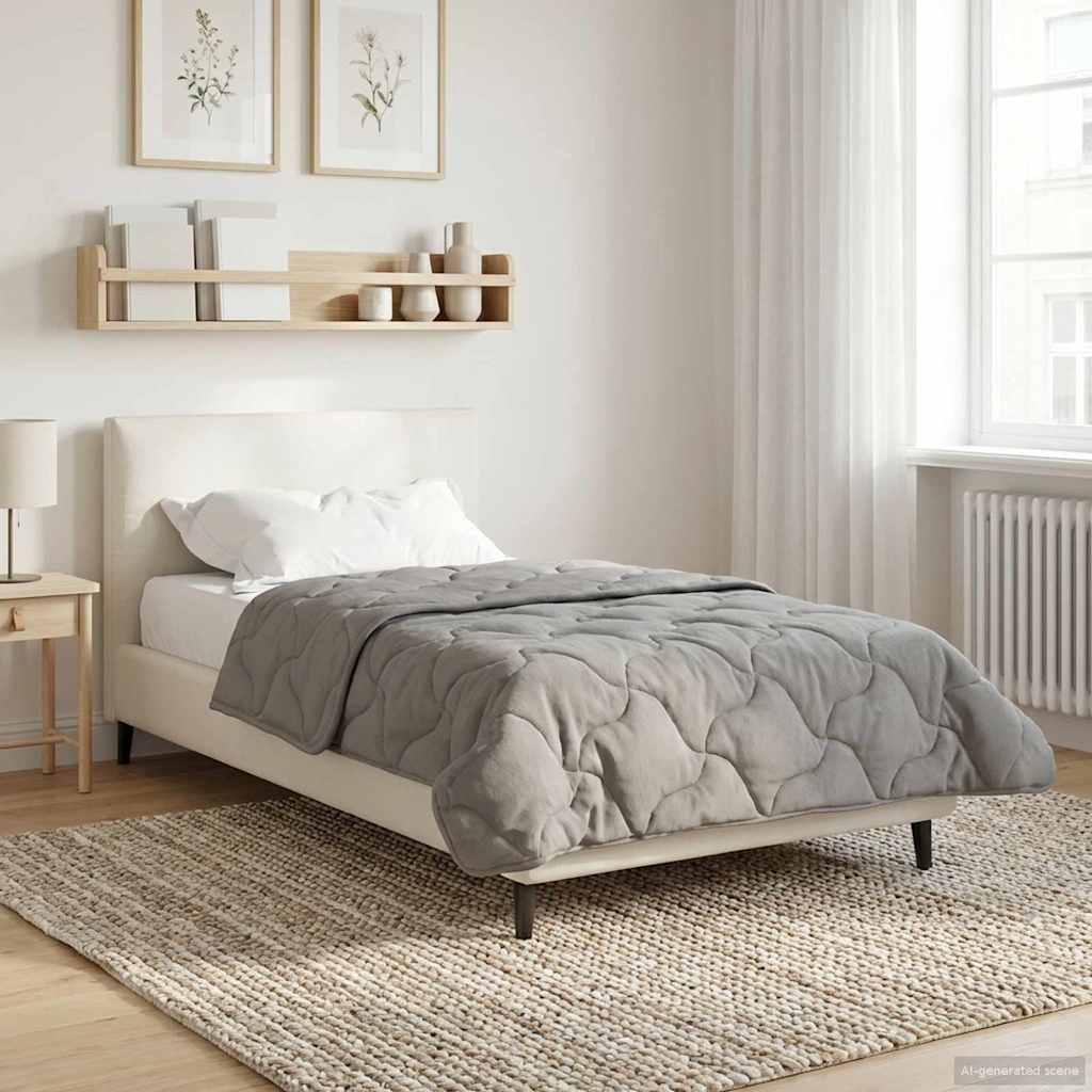 Duvet Estivo Trapuntato Grigio chiaro 155 x 200 cm
