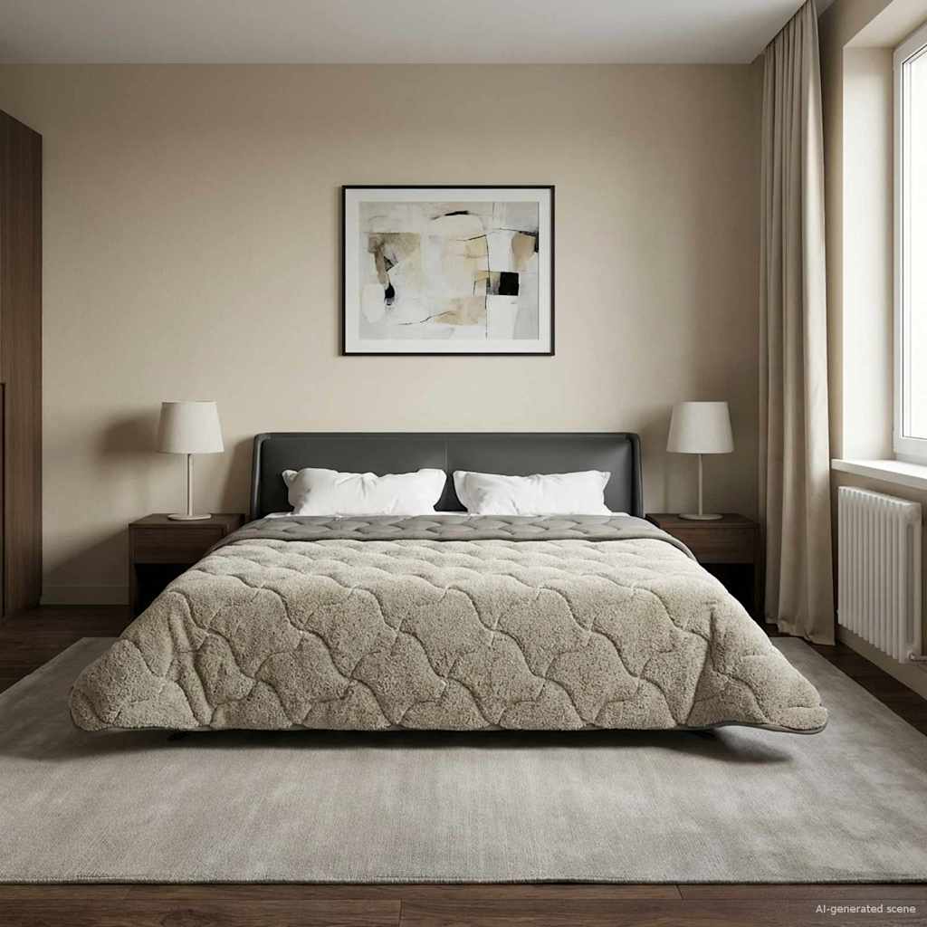 Duvet Estivo Trapuntato Grigio chiaro 200 x 200 cm