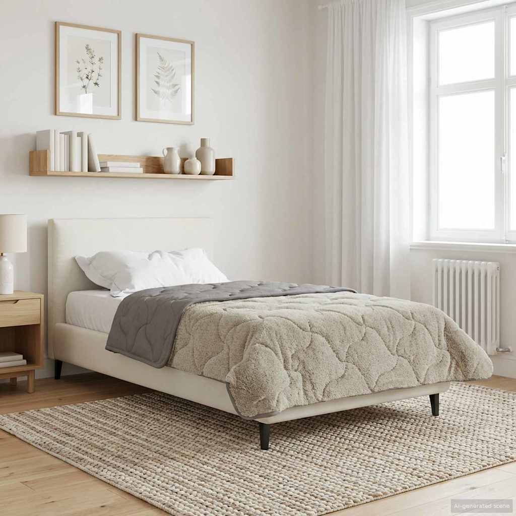 Duvet Estivo Trapuntato Grigio chiaro 135 x 200 cm