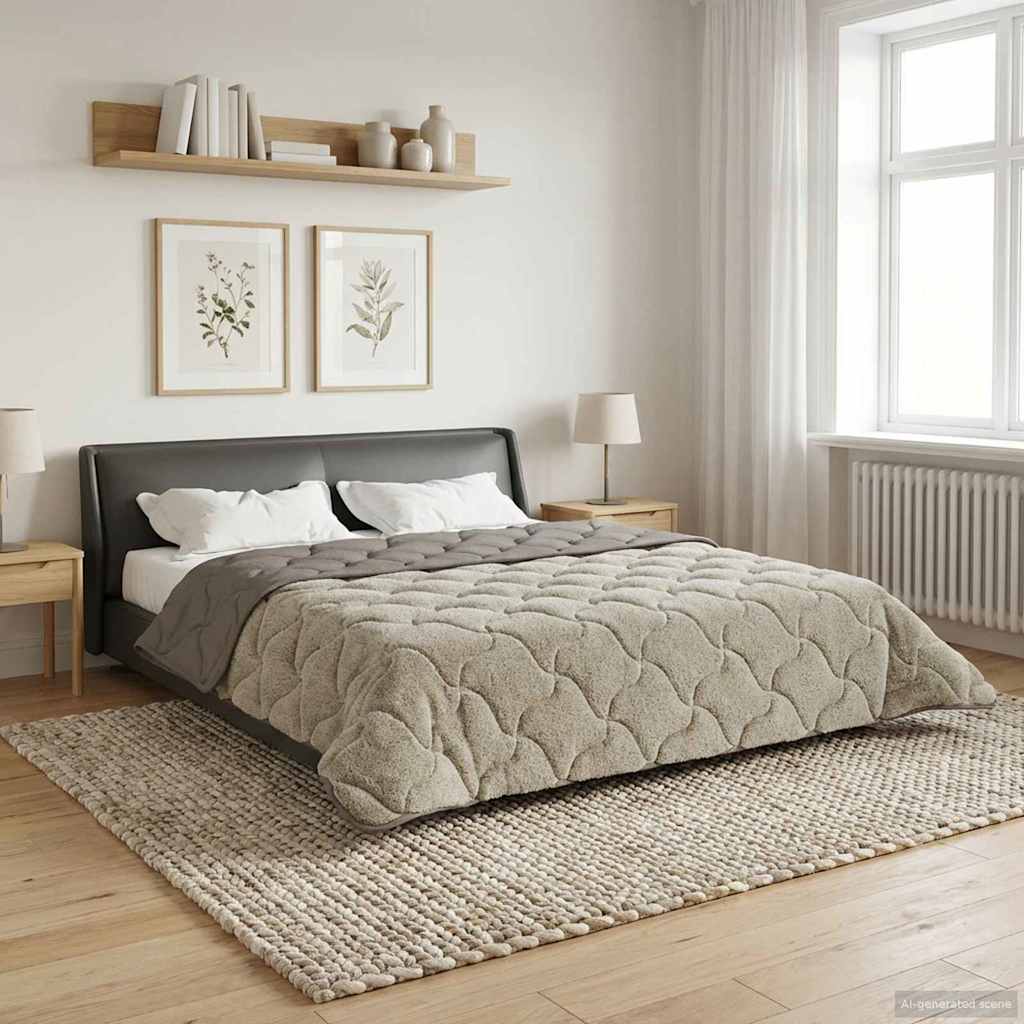 Duvet Estivo Trapuntato Grigio chiaro 200 x 220 cm