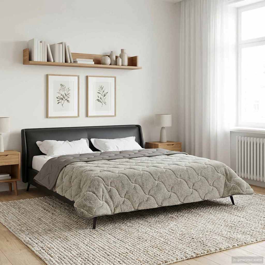 Duvet Estivo Trapuntato Grigio chiaro 220 x 240 cm