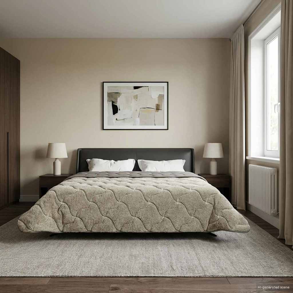 Duvet Estivo Trapuntato Grigio chiaro 220 x 240 cm