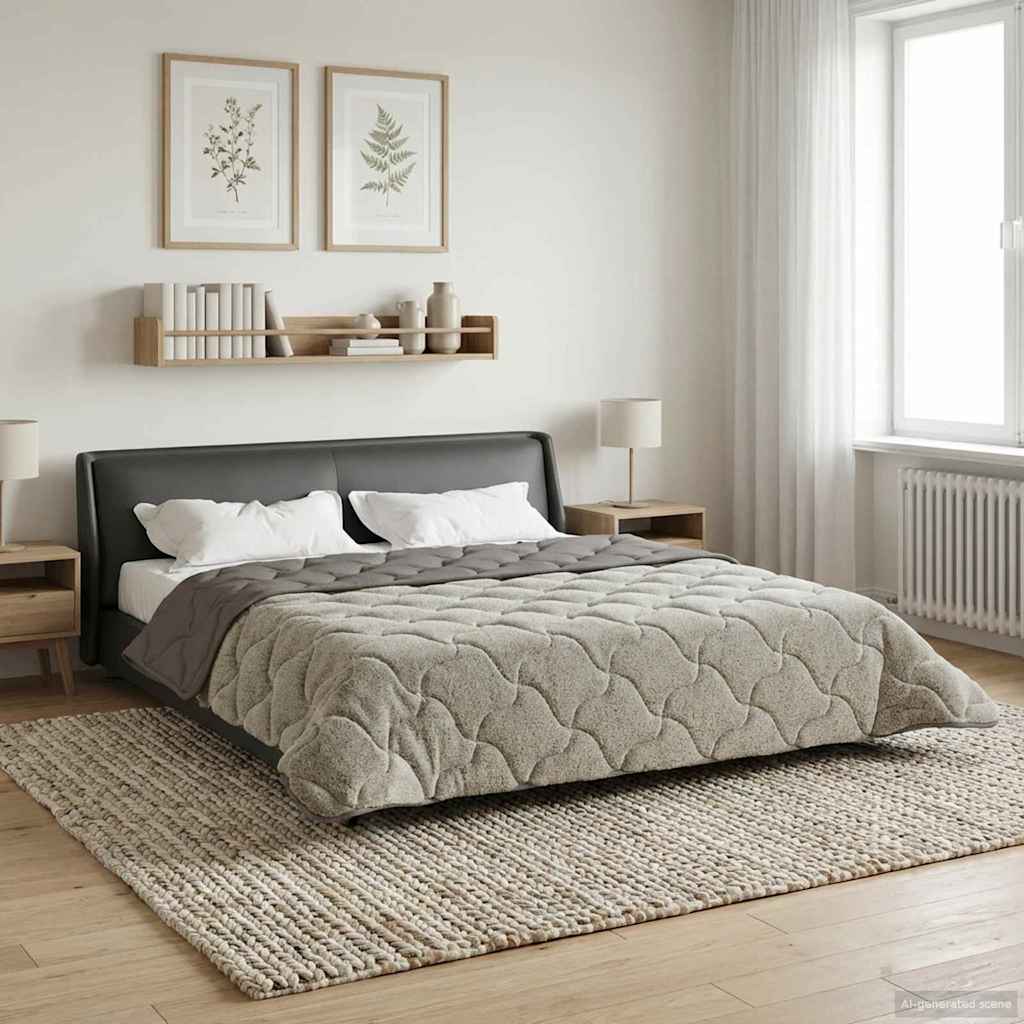 Duvet Estivo Trapuntato Grigio chiaro 220 x 260 cm