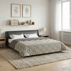 Duvet Estivo Trapuntato Grigio chiaro 220 x 260 cm