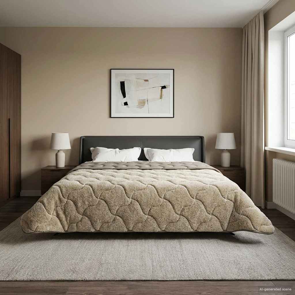 Duvet Estivo Trapuntato Grigio chiaro 220 x 260 cm