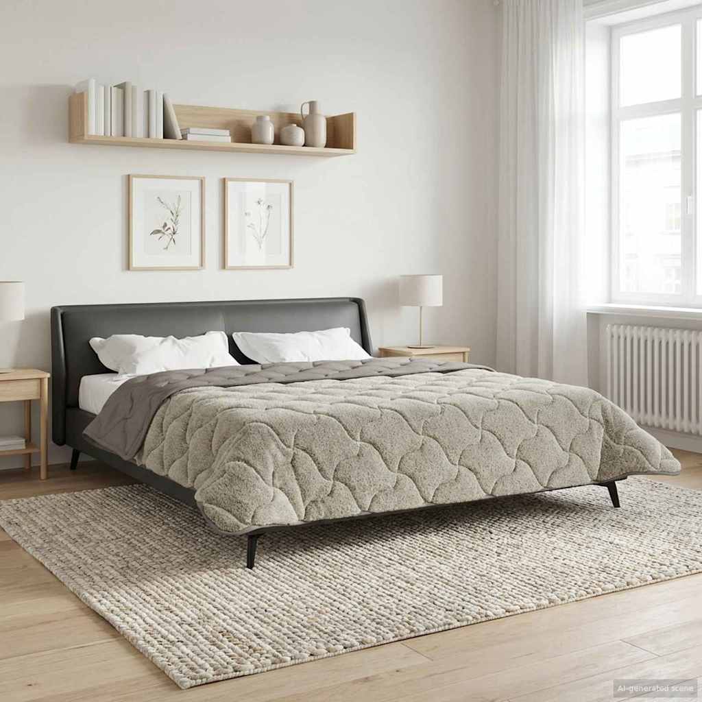 Duvet Estivo Trapuntato Grigio chiaro 240 x 260 cm