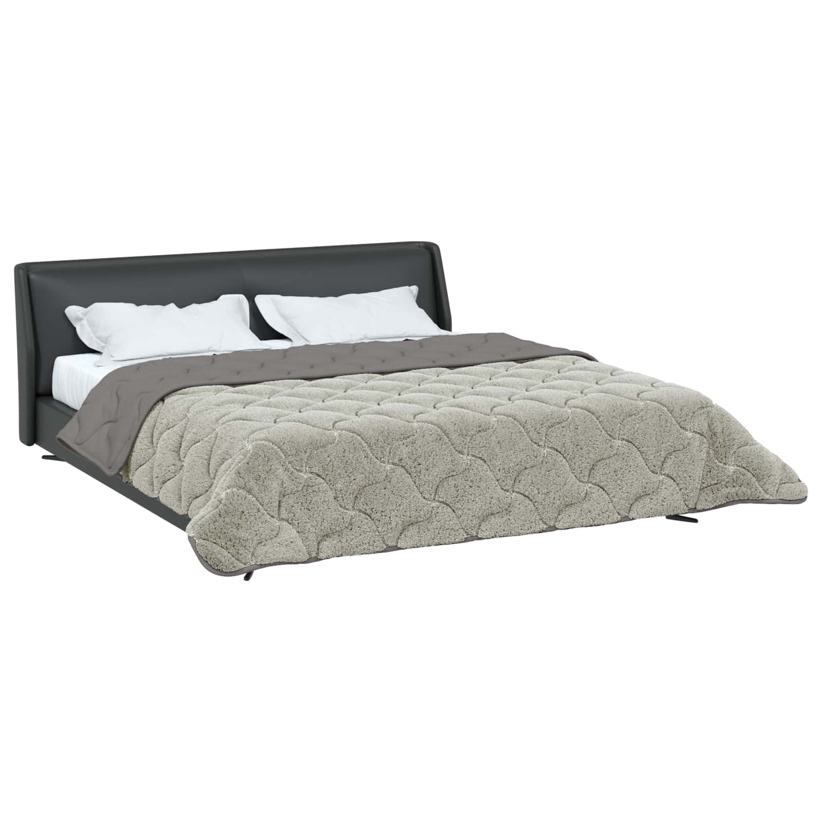 Duvet Estivo Trapuntato Grigio chiaro 240 x 260 cm