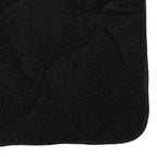 Duvet Estivo Nero 200 x 200 cm Microfibra e Fleece Teddy