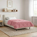Duvet Estivo Rosa 140 x 220 cm Microfibra e Fleece Teddy