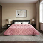 Duvet Estivo Rosa 200 x 240 cm Microfibra e Fleece Teddy