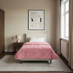 Duvet Estivo Rosa 135 x 200 cm Microfibra e Fleece Teddy