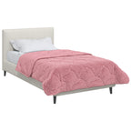 Duvet Estivo Rosa 155 x 220 cm Microfibra e Fleece Teddy