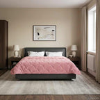 Duvet Estivo Rosa 240 x 260 cm Microfibra e Fleece Teddy