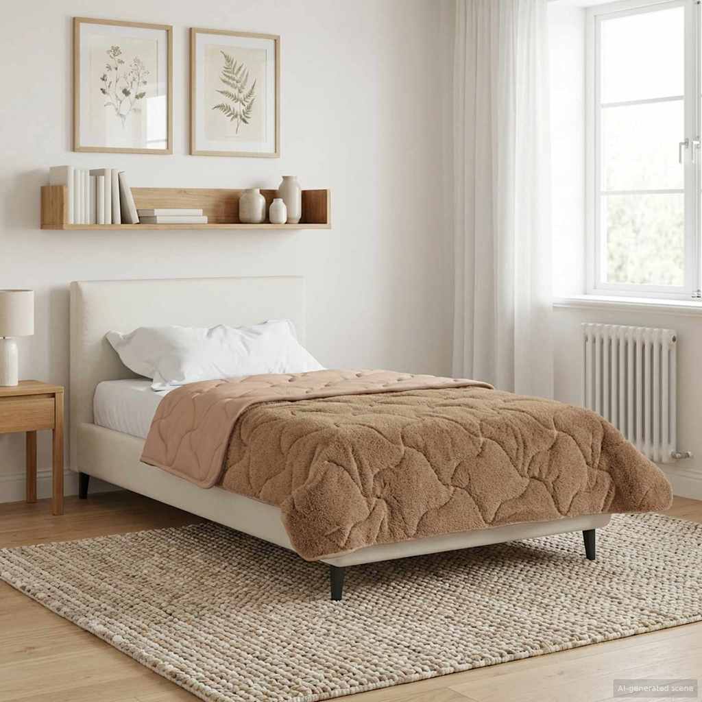 Duvet Estivo Talpa 135 x 200 cm Microfibra e Fleece Teddy