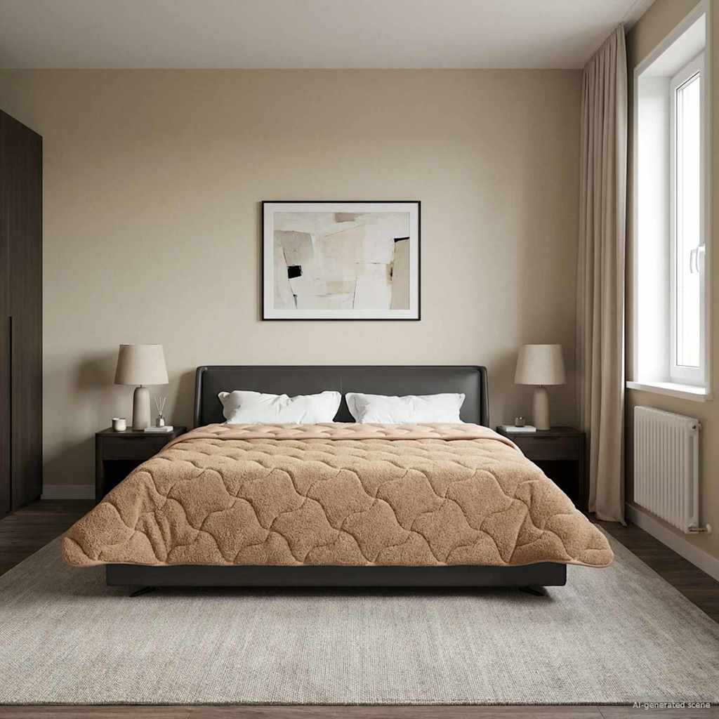 Duvet Estivo Talpa 200 x 200 cm Microfibra e Fleece Teddy