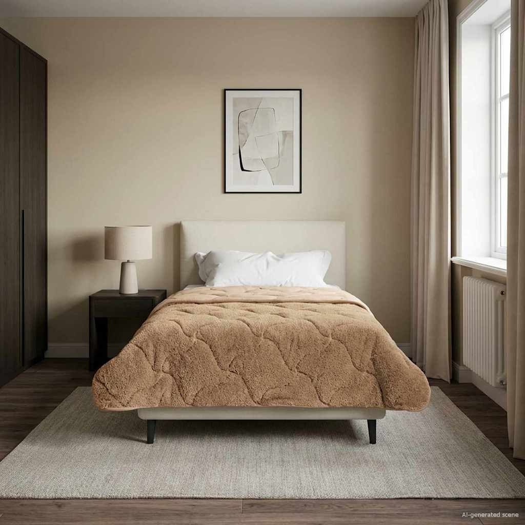 Duvet Estivo Talpa 140 x 220 cm Microfibra e Fleece Teddy
