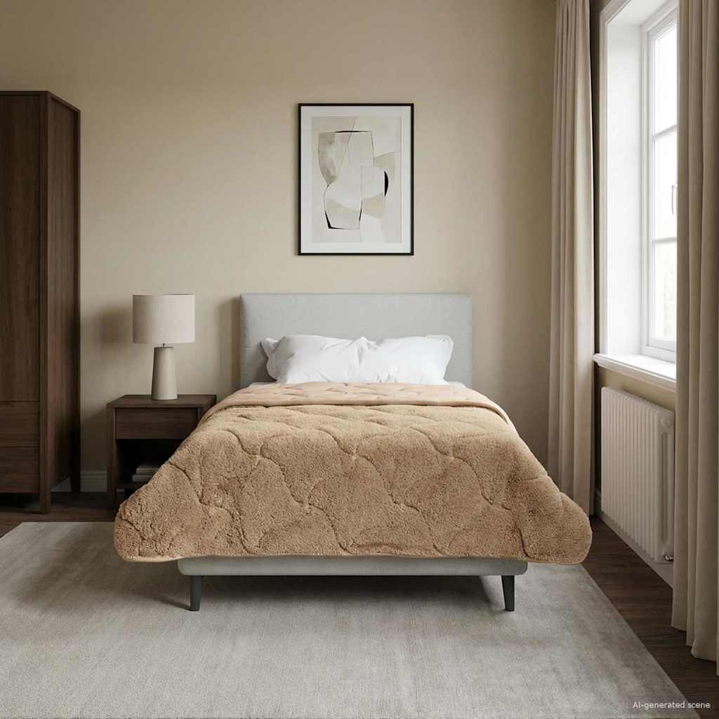 Duvet Estivo Talpa 155 x 220 cm Microfibra e Fleece Teddy