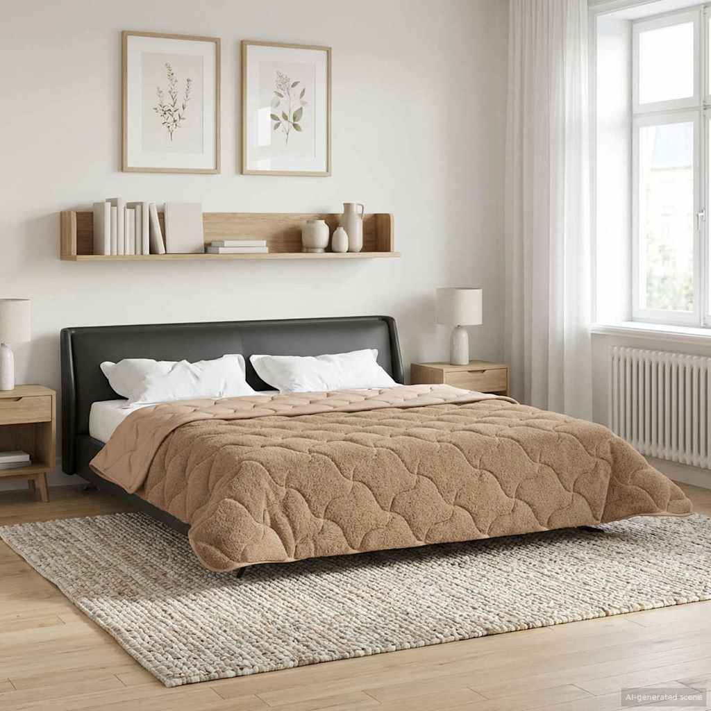 Duvet Estivo Talpa 200 x 220 cm Microfibra e Fleece Teddy