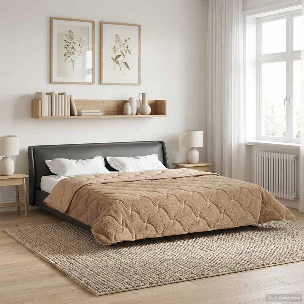 Duvet Estivo Talpa 240 x 260 cm Microfibra e Fleece Teddy