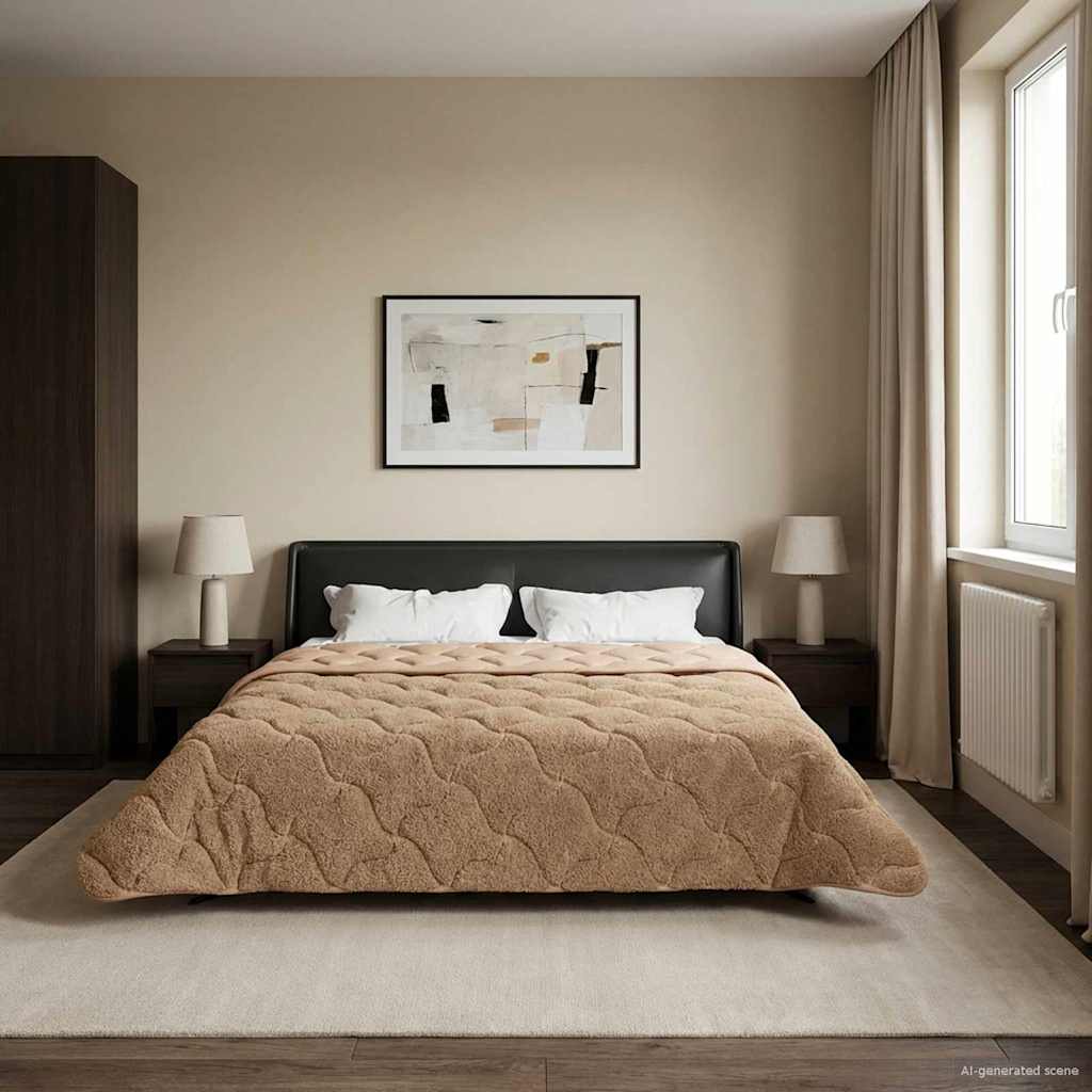 Duvet Estivo Talpa 240 x 260 cm Microfibra e Fleece Teddy