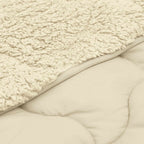 Duvet Estivo Crema 200 x 200 cm Microfibra e Fleece Teddy