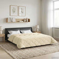 Duvet Estivo Crema 200 x 200 cm Microfibra e Fleece Teddy