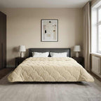 Duvet Estivo Crema 200 x 200 cm Microfibra e Fleece Teddy