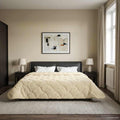 Duvet Estivo Crema 200 x 240 cm Microfibra e Fleece Teddy