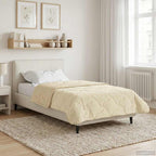 Duvet Estivo Crema 135 x 220 cm Microfibra e Fleece Teddy