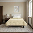 Duvet Estivo Crema 135 x 220 cm Microfibra e Fleece Teddy